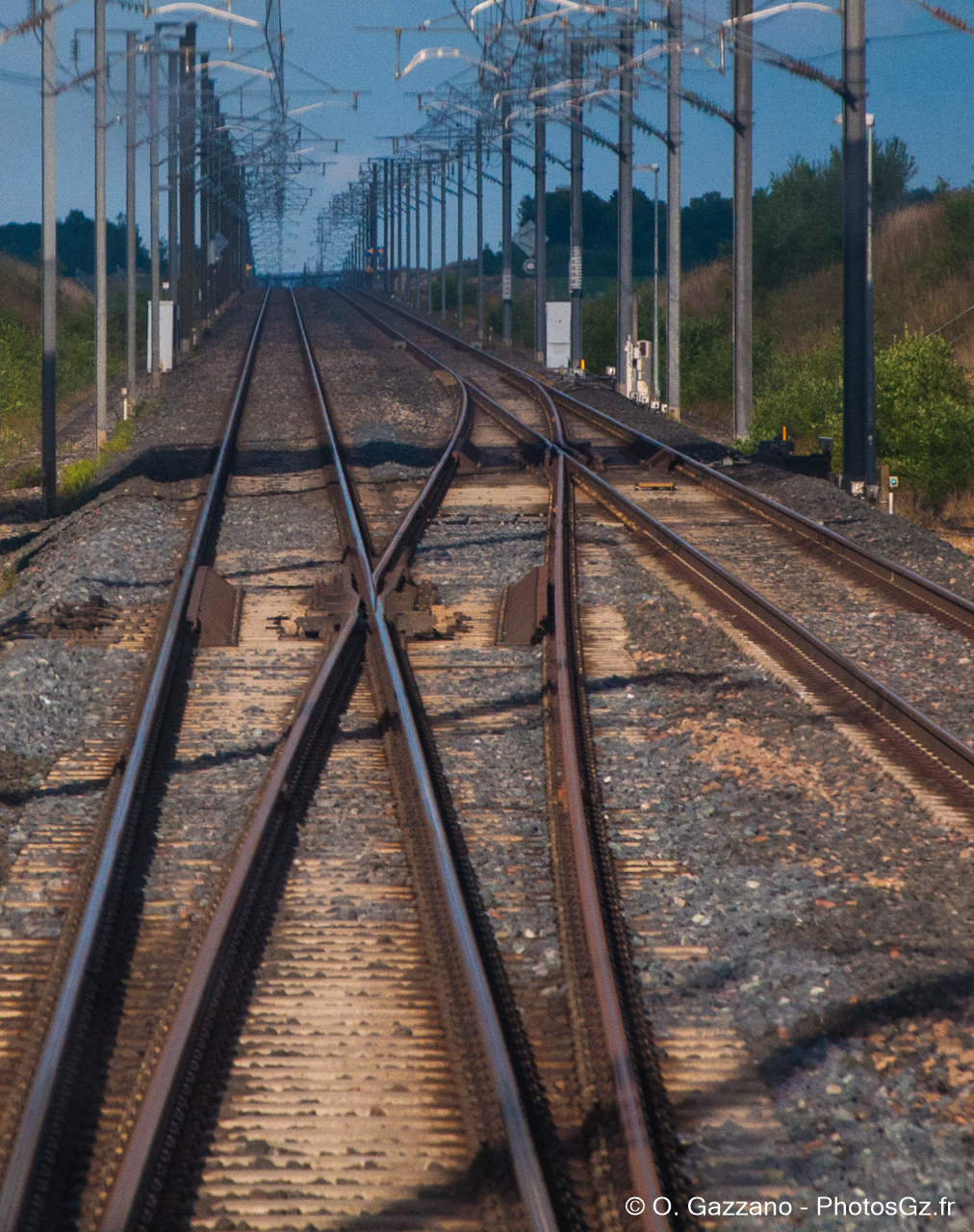 High speed train track